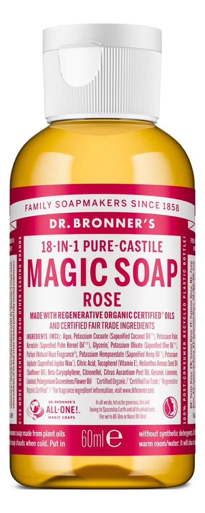 Dr. Bronner's Magic Soap Rose - 60 ml. v:9495666