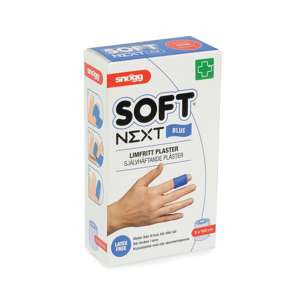 Snøgg SOFT Next plaster blå 6 x 100 cm v:4996294 Snøgg SOFT Next plaster blå 6 x 100 cm v:4996294