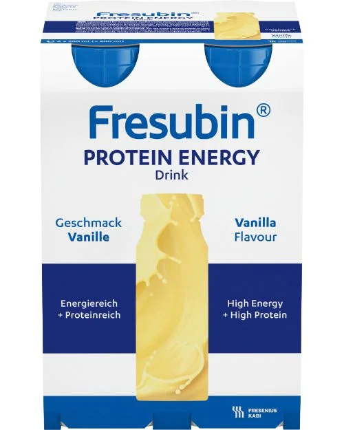 Fresubin protein energy drink vanilje 4×200 ml v:9975628 Fresubin protein energy drink vanilje 4×200 ml v:9975628