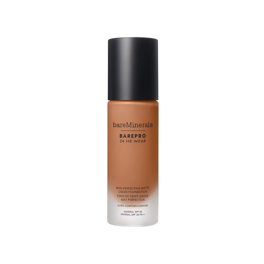 BAREPRO 24HR Skin-Perfecting Matte Liquid Foundation SPF 20 Medium Deep 45 Neutral – bareMinerals v:6038722