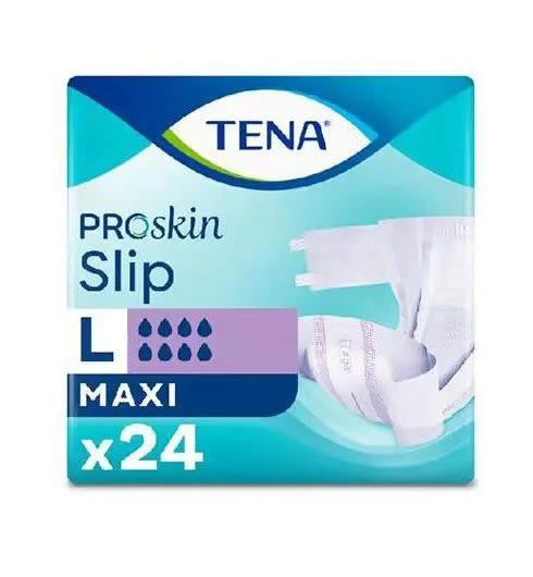 Tena Proskin Slip Maxi teipbleie str L 24 stk v:3793433 Tena Proskin Slip Maxi teipbleie str L 24 stk v:3793433