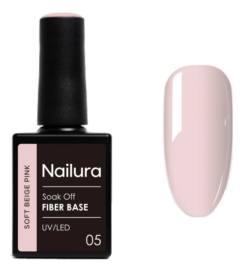Nailura Fiber Base 05 - Soft Beige Pink - 10 ml. v:7650560