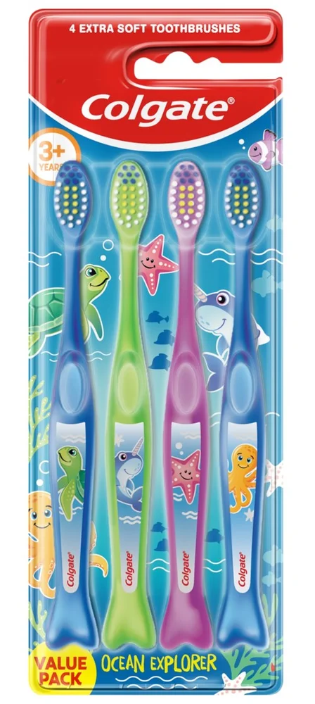 Colgate Toothbrush Kids Ocean Explorer 3+ 4-pack v:4726664