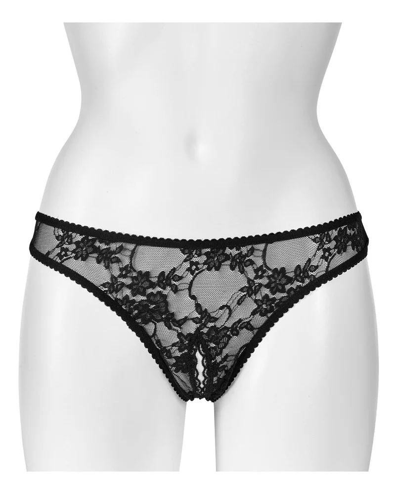 NORTIE Siv Bunnløs Blonde G-Streng S/M - Sort v:9321042