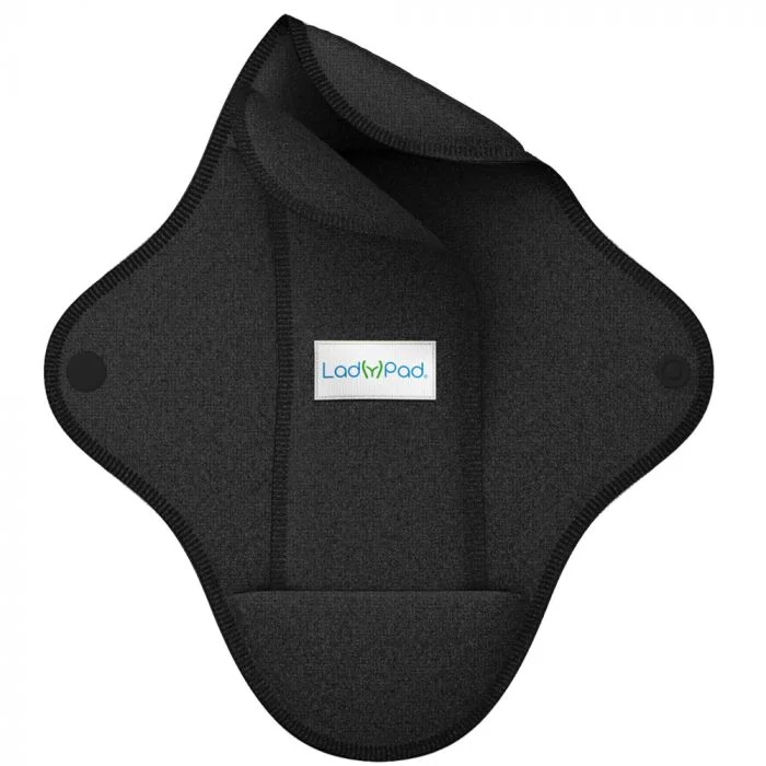 LadyPad Økologiske vaskbare bind Pad and Liner Black Str. M – 1pk v:7964175