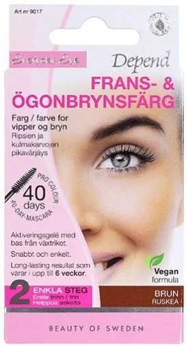 Depend vipper og brynsfarge brun – farge til bryn og vipper v:2433026