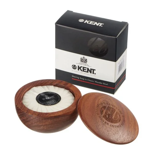 Kent Brushes Dark Oak Shaving Bowl with Luxury Shaving Soap 120 g v:2284531 Kent Brushes Dark Oak Shaving Bowl with Luxury Shaving Soap 120 g v:2284531