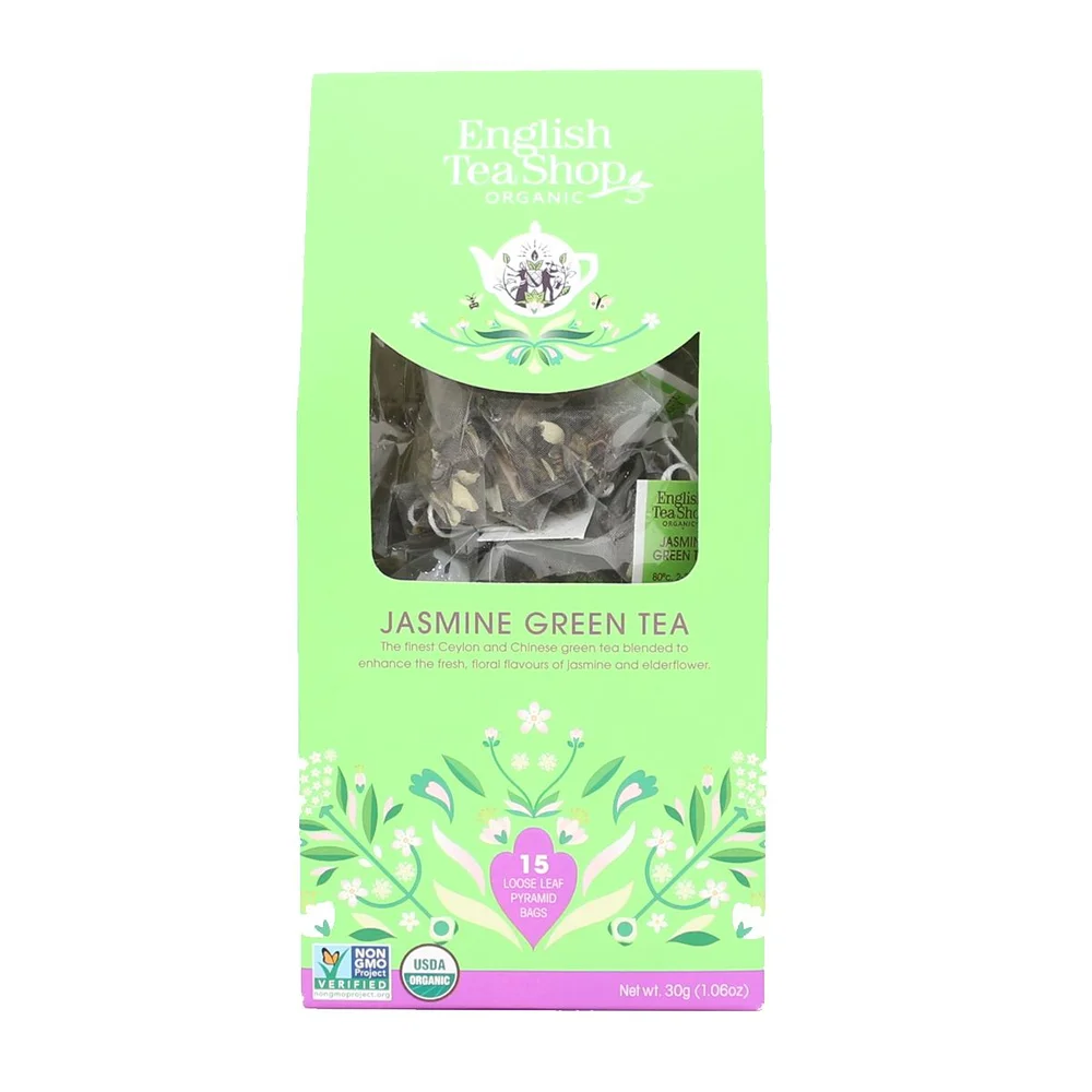 Jasmine Green Tea fra English Tea Shop Ø – 15 pyramideposer v:9421388
