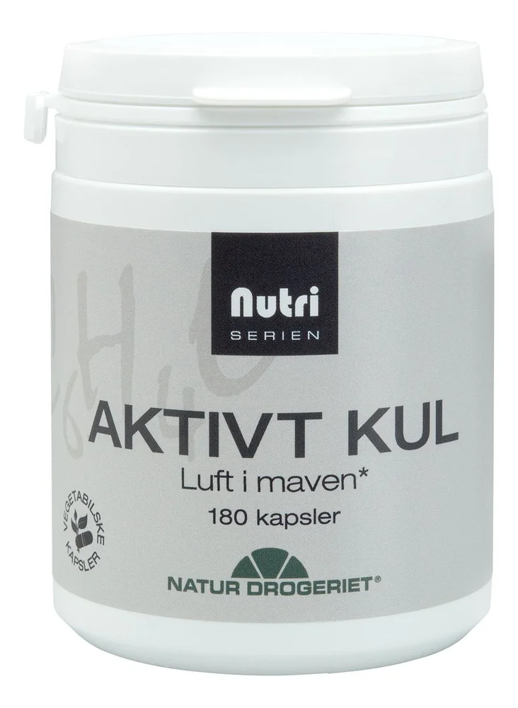 Natur-Drogeriet Aktivt Kull – 180 kaps. v:8812019 Natur-Drogeriet Aktivt Kull – 180 kaps. v:8812019