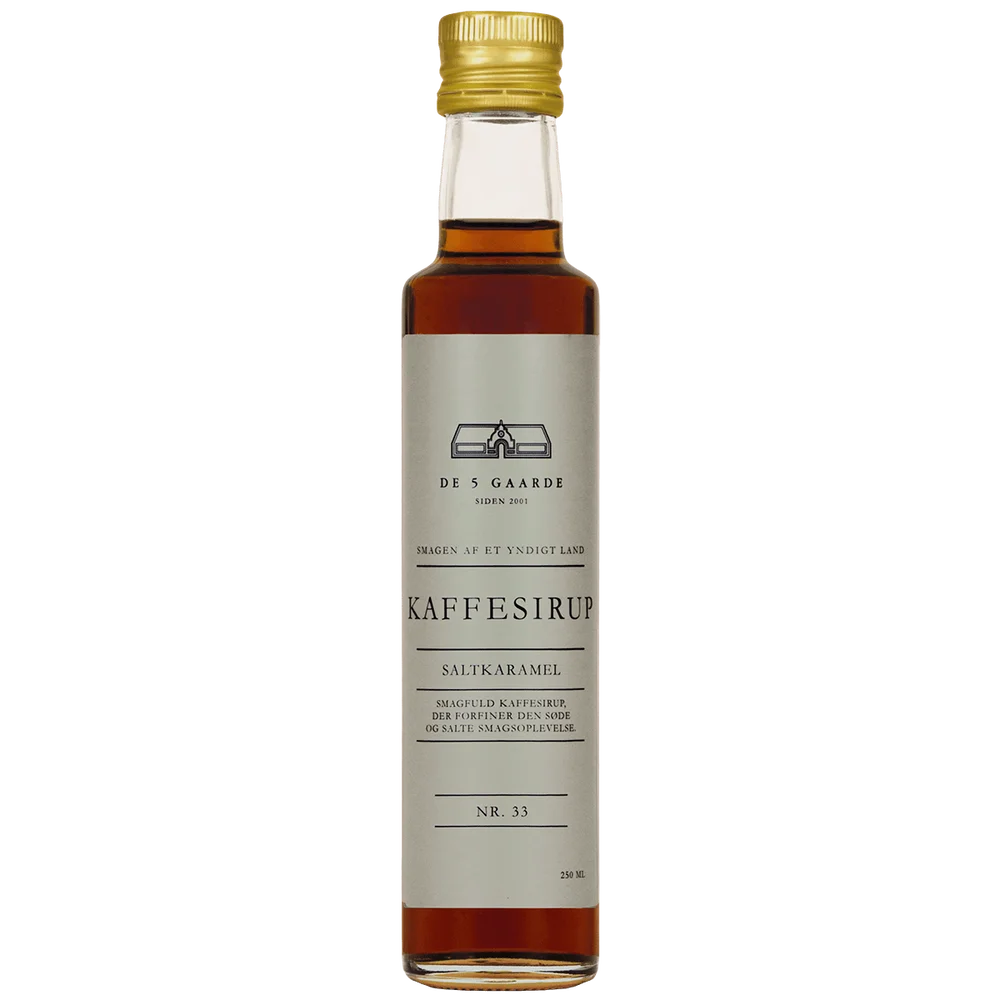 DE 5 GAARDE kaffesirup Saltkaramell – 250 ml v:3704636