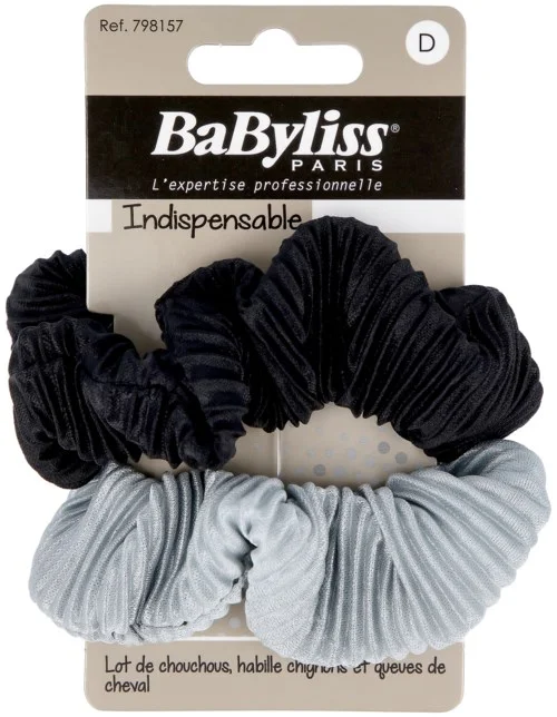 BaByliss Paris Accessories Scrunchie Pleated 2 pcs v:3237443 BaByliss Paris Accessories Scrunchie Pleated 2 pcs v:3237443
