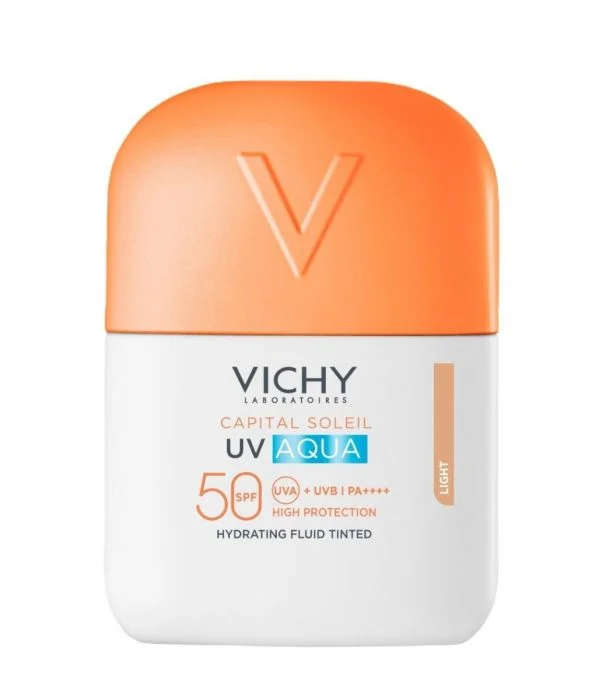 Vichy Capital Soleil UV-Aqua Hydrating Fluid lettfarget SPF50 50 ml – fukt og jevn finish v:4229006