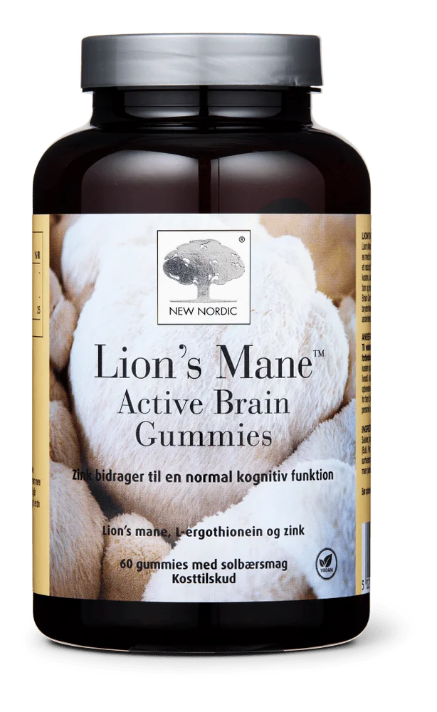 New Nordic Lion`s Mane™ Active Brain Gummies – 60 tyggetabl. v:4031460 New Nordic Lion`s Mane™ Active Brain Gummies – 60 tyggetabl. v:4031460