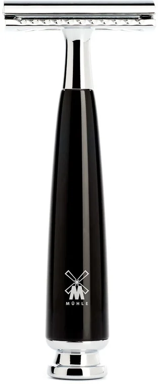 Mühle Rytmo Safety Razor High-Grade Resin Black Closed Comb v:9398754