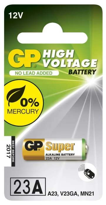 GP Alkaline batteri 12V LRVO8/23A/V23GA/MN21 1-pk v:7008503