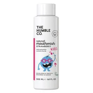 The Humble Co Humble Natural Mouthwash Kids Strawberry 500ml v:7010438 The Humble Co Humble Natural Mouthwash Kids Strawberry 500ml v:7010438