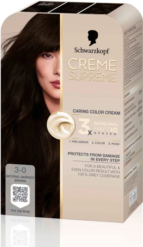 Schwarzkopf Creme Supreme 3-0 Natural Darkest Brown v:4836357 Schwarzkopf Creme Supreme 3-0 Natural Darkest Brown v:4836357