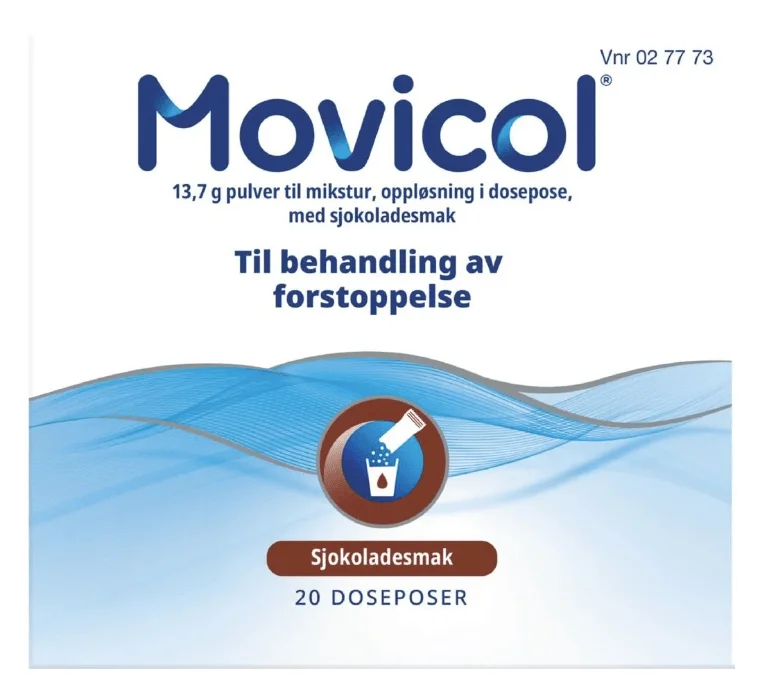 Movicol pulver til mikstur sjokolade v:2988265