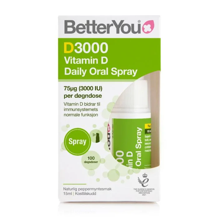 Better You Vitamin D3 Spray | Flytende D-vitamin v:3813378 Better You Vitamin D3 Spray | Flytende D-vitamin v:3813378